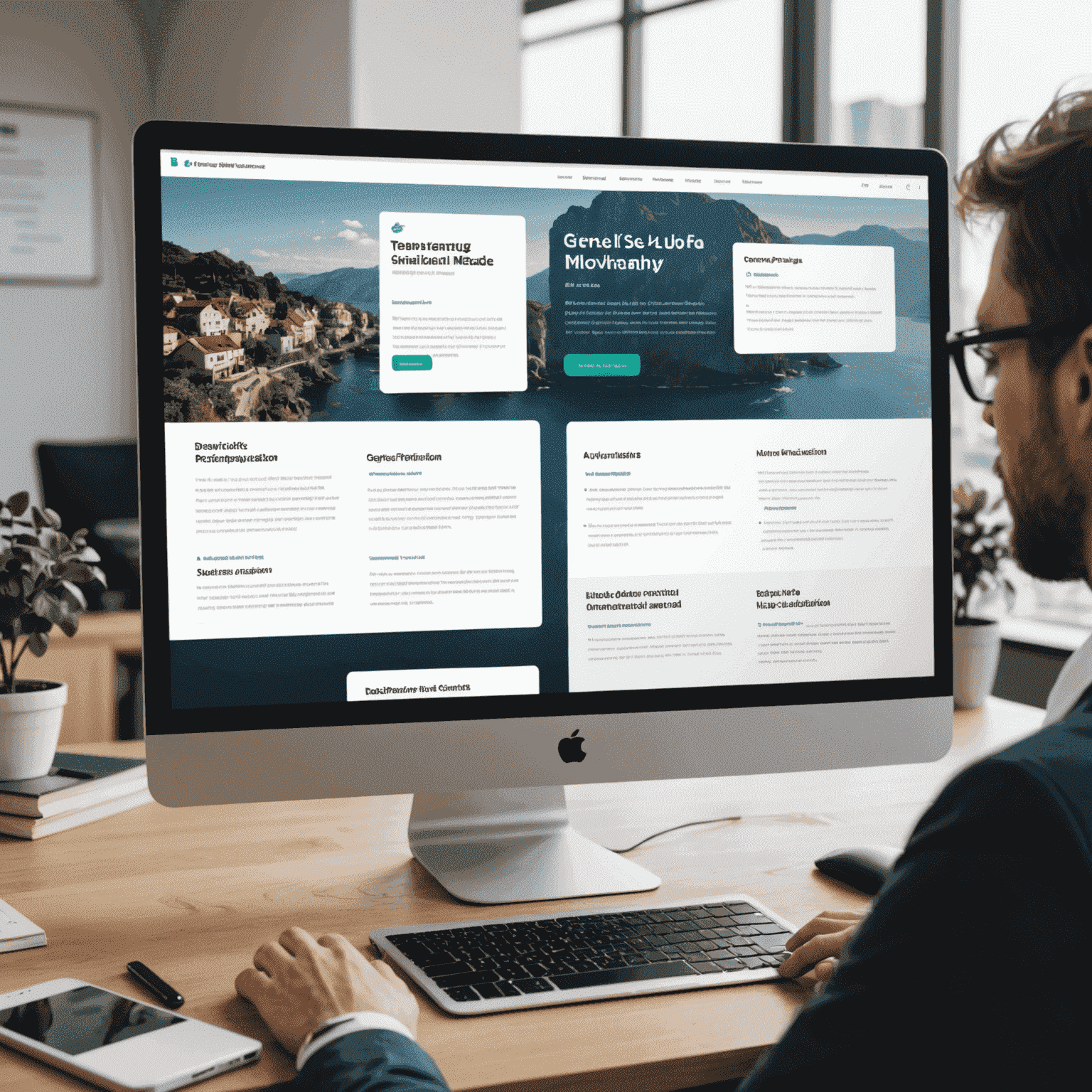 A comparison of two presentation slides: one text-heavy and one with engaging visuals and minimal text, demonstrating effective content adaptation for virtual platforms